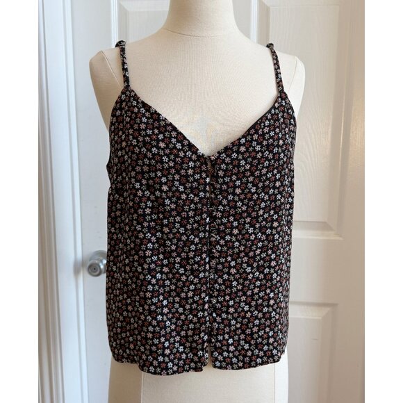 Madewell floral tank with buttons - size 10 - Picture 1 of 4